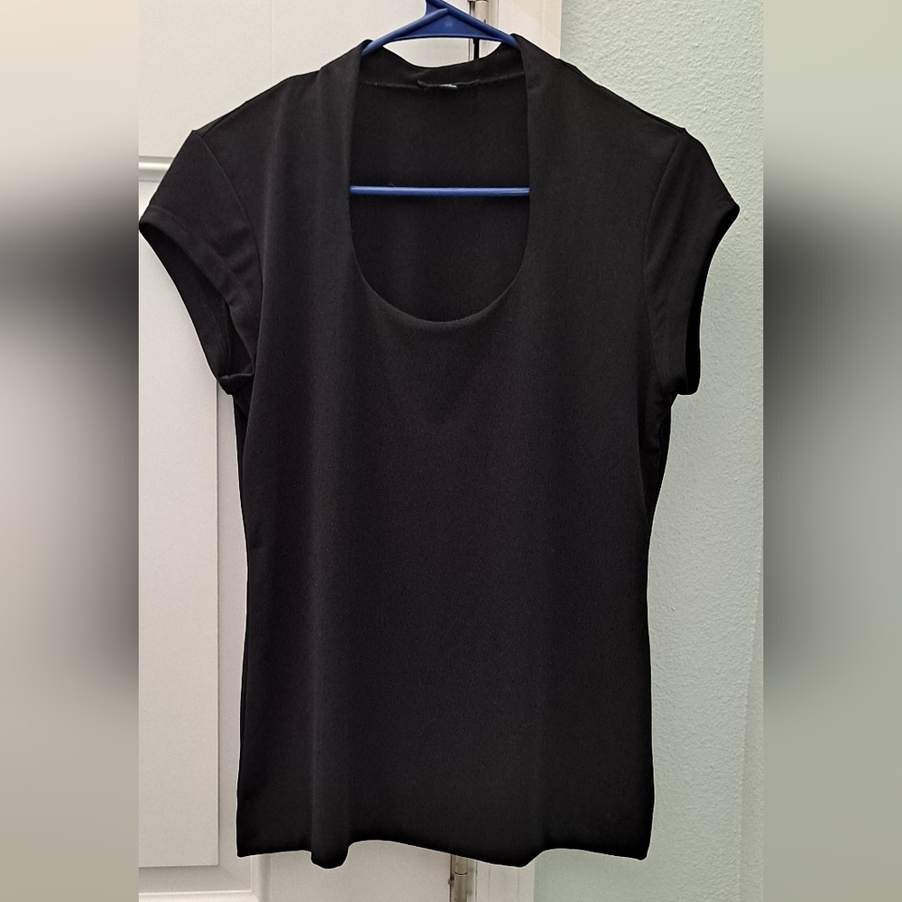Premise Studio Women Casual Black Blouse Size M.